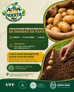 Impulsan capacitación gratuita sobre siembra de papa en Río Gallegos