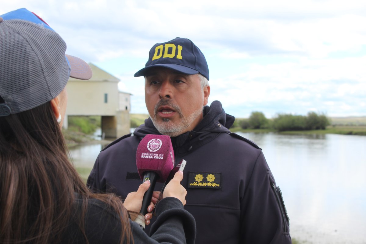 Comisario Mayor Luis Alberto Poblete, jefe del Departamento del Delito Organizado Zona Sur de la Policía de Santa Cruz.
