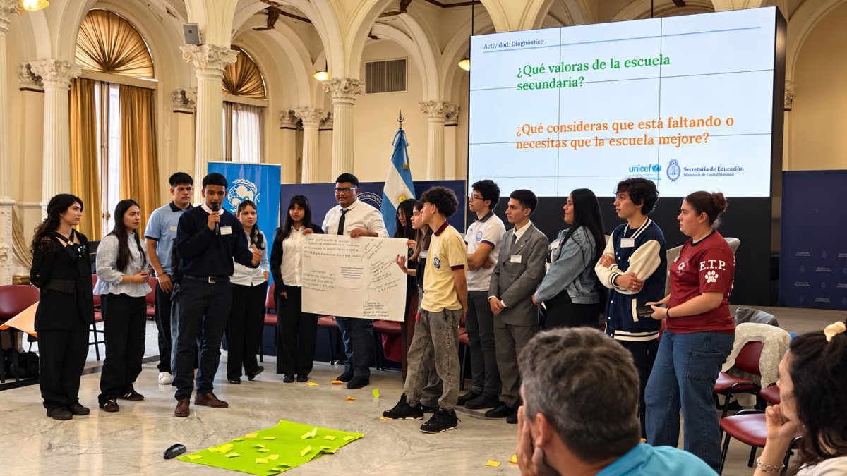 “Sentir que los estudiantes son escuchados y que nuestra provincia es escuchada es muy lindo", valoró Pablo Martínez.