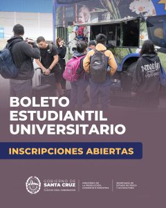 La Provincia abrió la inscripción al Boleto Estudiantil Universitario para el receso de verano