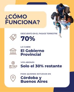La Provincia abrió la inscripción al Boleto Estudiantil Universitario para el receso de verano