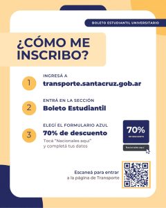 La Provincia abrió la inscripción al Boleto Estudiantil Universitario para el receso de verano