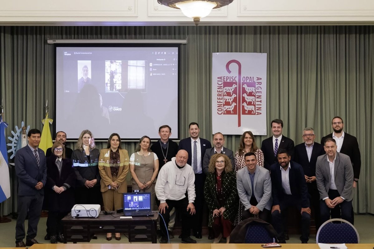 Representantes de Culto de la Argentina, en la sede de la Conferencia Episcopal Argentina, en  CABA.