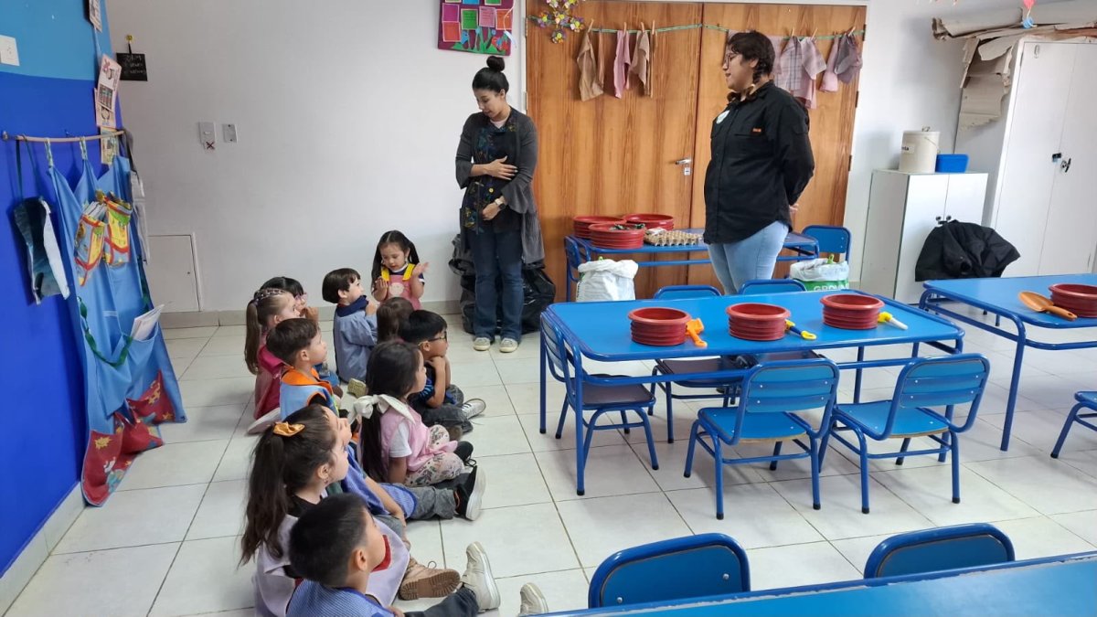 El Consejo Agrario acercó la experiencia de la siembra a los niños del Jardín de Infantes N°66
