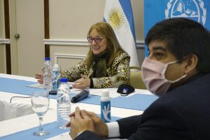 Alicia encabezó el acto entrega de aportes de Newmont – Cerro Negro