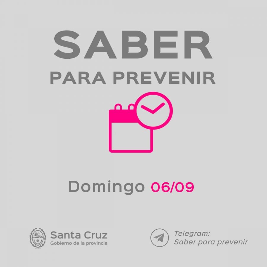 Saber para prevenir Informe epidemiológico Domingo 6 de septiembre