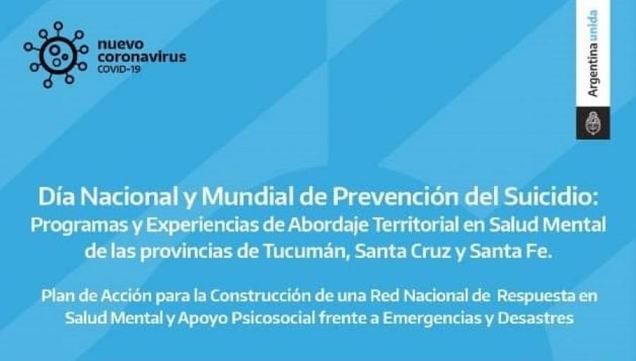 Santa Cruz disertará en el Foro Nacional por el Día Nacional y Mundial de Prevención del Suicidio