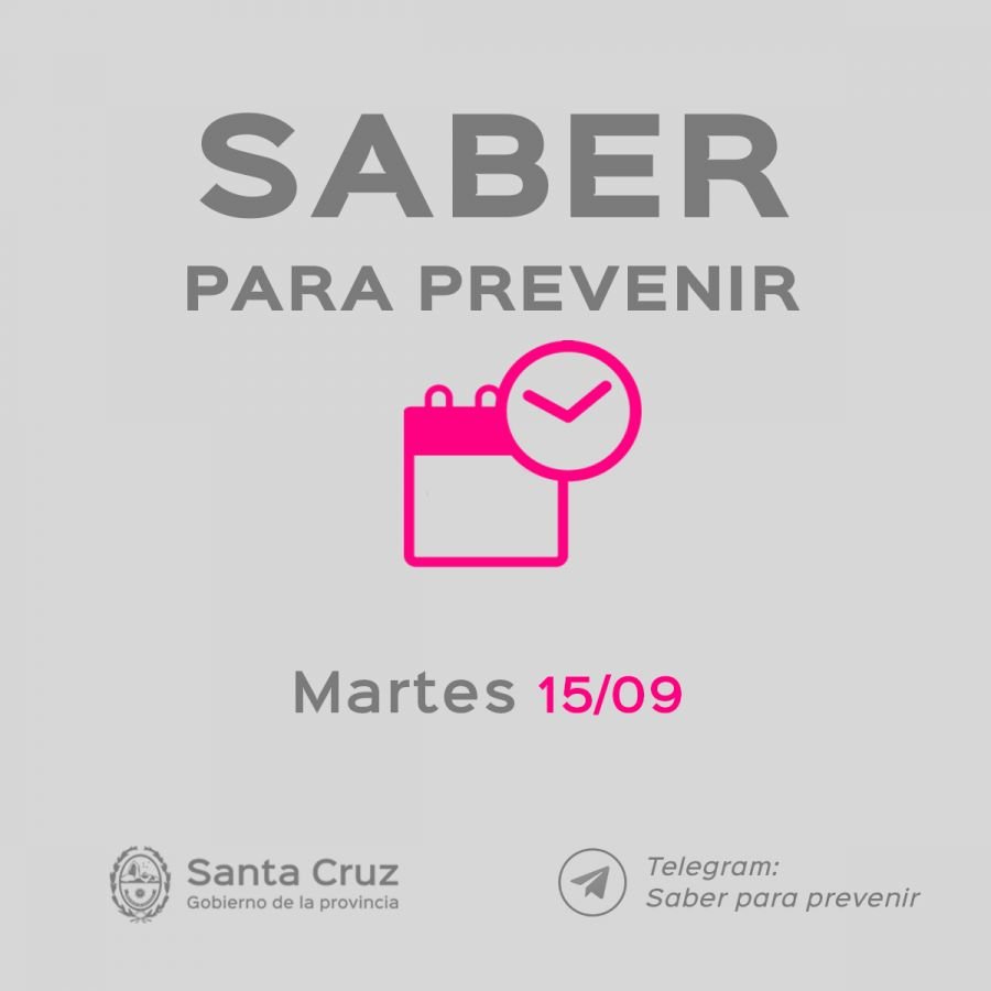 Saber para prevenir Informe epidemiológico Martes 15 de septiembre