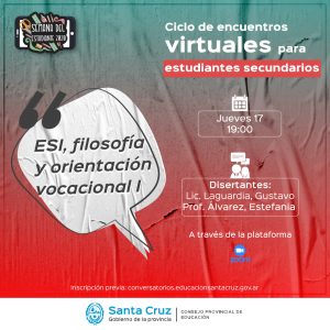 Semana del Estudiante: grooming, ESI, filosofía y vocación