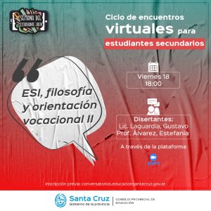 Semana del Estudiante: Estereotipos de género, ESI, filosofía y vocación hoy en conversatorios