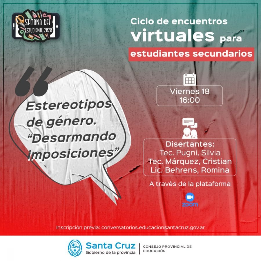 Semana del Estudiante: Estereotipos de género, ESI, filosofía y vocación hoy en conversatorios