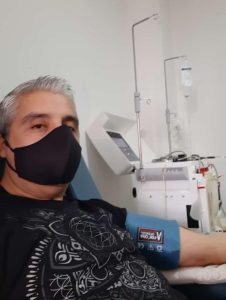 El Jefe de Apoyo Tecnológico es donante activo de plasma