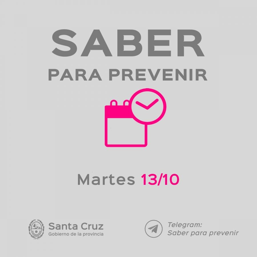 Saber para prevenir Informe epidemiológico martes 13 de octubre