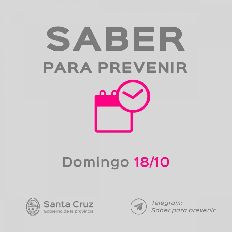 Saber para prevenir Informe epidemiológico domingo 18 de octubre