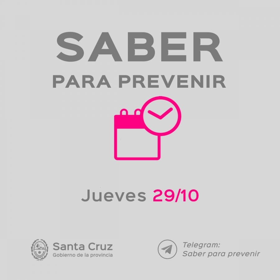 Saber para prevenir informe epidemiológico jueves 29 de octubre