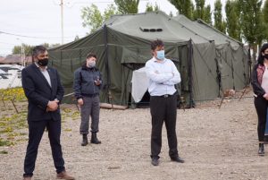 Desde el Ejército destacaron la puesta en funcionamiento del Centro de detección de COVID-19