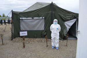Desde el Ejército destacaron la puesta en funcionamiento del Centro de detección de COVID-19