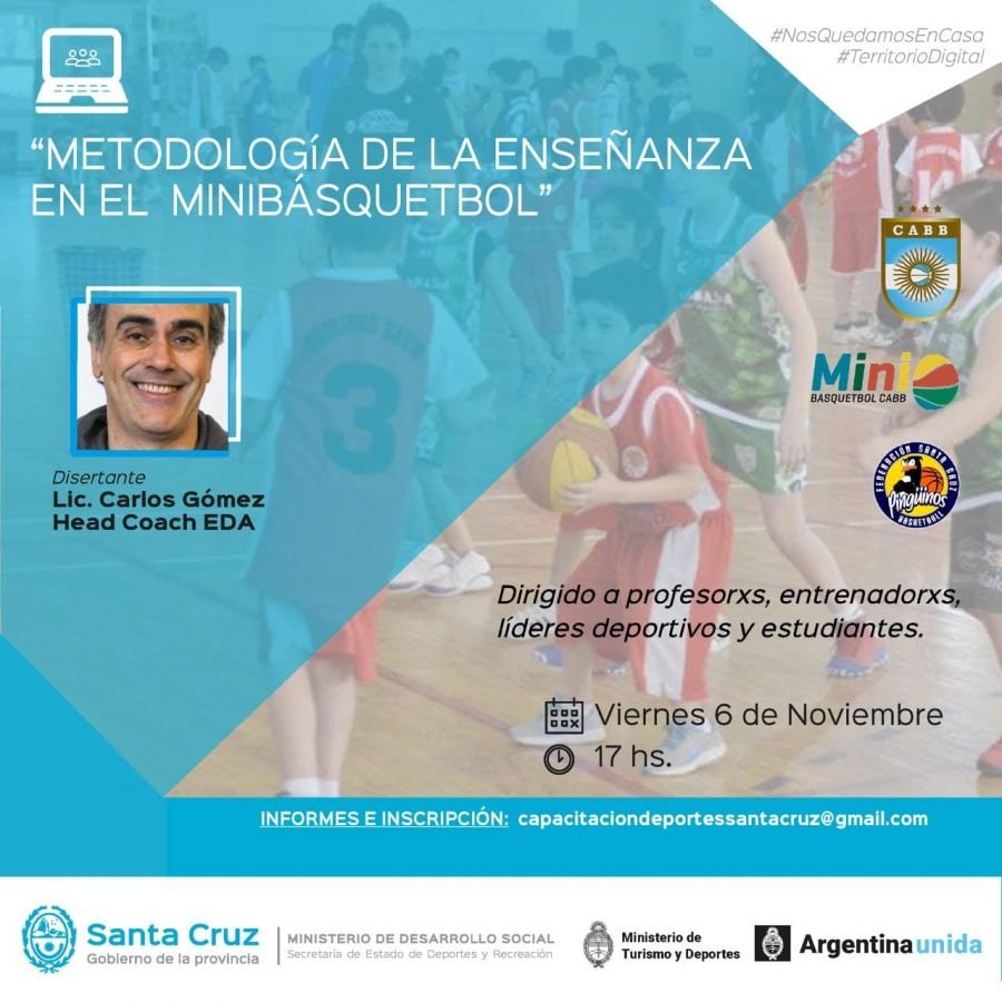 Invitan al curso sobre enseñanza de minibásquetbol