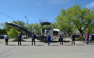 Alicia participó del acto de presentación del nuevo equipamiento vial incorporado al municipio de Río Gallegos