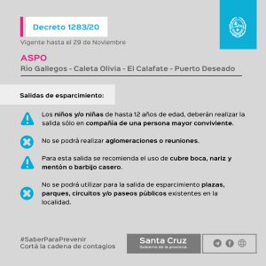 Las medidas restrictivas del Decreto 1283/2020 para controlar la propagación del virus