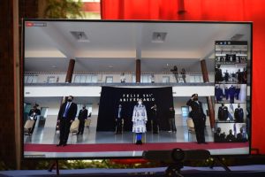 Alicia encabezó el acto por el 136º Aniversario de la  Policía de Santa Cruz