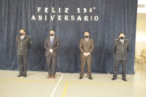 Alicia encabezó el acto por el 136º Aniversario de la  Policía de Santa Cruz