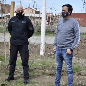 Supervisan tareas de Seguridad en barrios de Río Gallegos