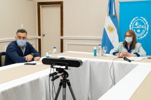 Alicia Kirchner participó de una videoconferencia con el Presidente