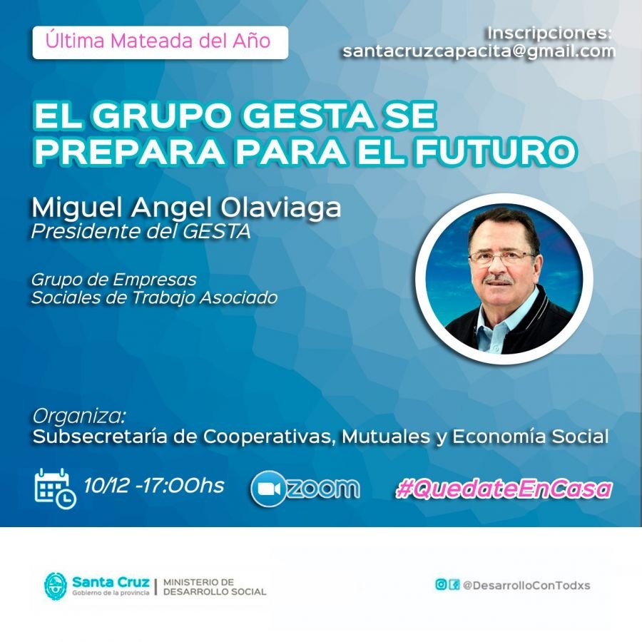 Mateada virtual: Este jueves el Grupo GESTA compartirá su experiencia con emprendedorxs santacruceñxs