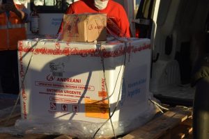 Seguridad acompañó el traslado de las dosis de la Sputnik-V en la Provincia