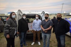 Seguridad acompañó el traslado de las dosis de la Sputnik-V en la Provincia