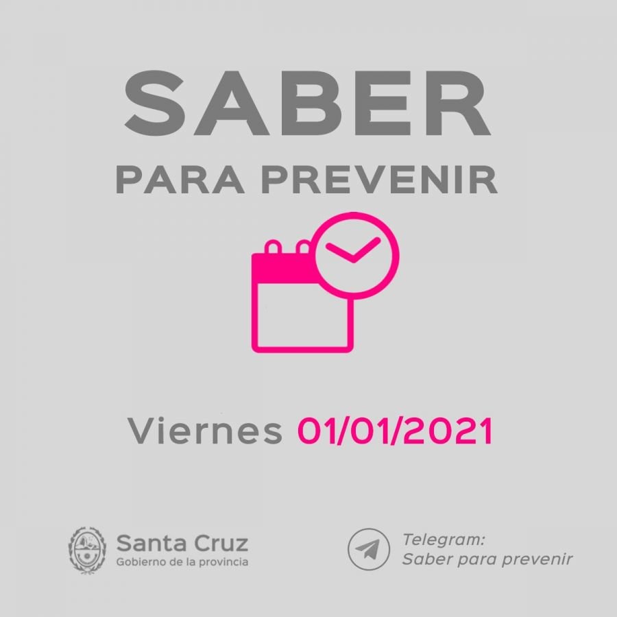 Saber Para Prevenir | Informe Epidemiológico | Viernes 1 de Enero