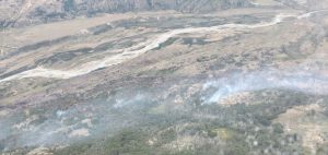 Brigadistas del Plan Nacional del Manejo del Fuego trabaja en Lago Posadas