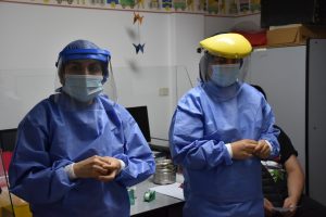 Destacaron la vacunación en el Hospital Regional de Río Gallegos