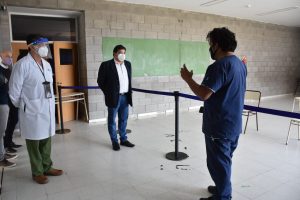 García acompañó la distribución de vacunas en Zona Centro