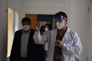 García acompañó la distribución de vacunas en Zona Centro