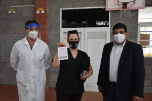 García acompañó la distribución de vacunas en Zona Centro