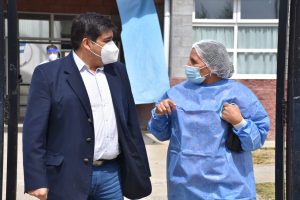 García acompañó la distribución de vacunas en Zona Centro