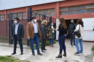 Recorrieron el Centro de Vacunación 17 de Octubre y el CAPS Peliche