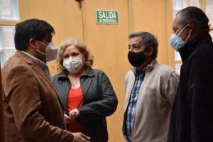 Recorrieron el Centro de Vacunación 17 de Octubre y el CAPS Peliche