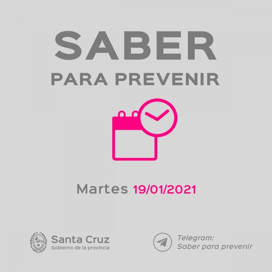 Saber Para Prevenir | Informe Epidemiológico | Martes 19 de Enero