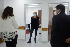 Alicia recorrió la Guardia Pediátrica del Hospital Regional Río Gallegos