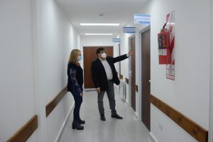 Alicia recorrió la Guardia Pediátrica del Hospital Regional Río Gallegos