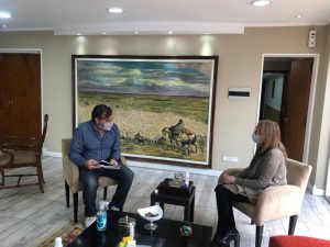 Alicia se reunió con representante del Municipio de Pico Truncado