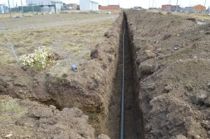 Recorrieron obras para mejorar la distribución de la red de agua del Barrio Ayres Argentinos