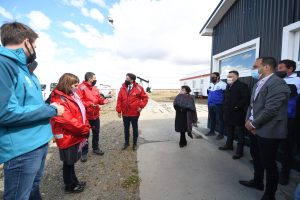 Trotta visitó al Yacimiento "Del Mosquito" junto a autoridades provinciales