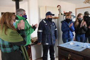 Alicia inauguró redes de gas en barrios de Río Gallegos