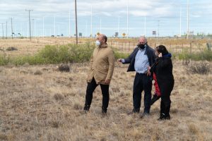 Autoridades del Gobierno recorrieron el predio donde se construirá el futuro Polo Científico Tecnológico de Santa Cruz