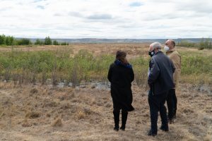 Autoridades del Gobierno recorrieron el predio donde se construirá el futuro Polo Científico Tecnológico de Santa Cruz