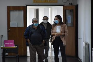 García y Weinzettel estuvieron presentes en el inicio del “Vacunar para Prevenir” en Río Gallegos